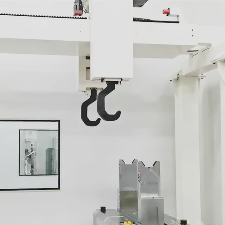 Two axis coil material handling truss manipulator